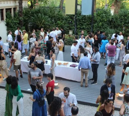 rome business school welcome week event on campus