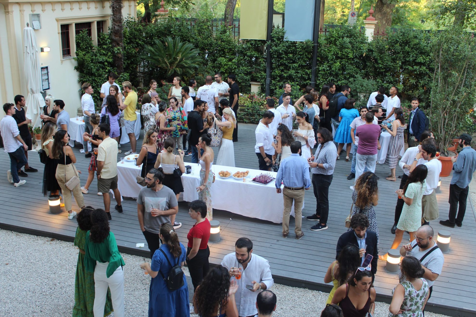rome business school welcome week event on campus