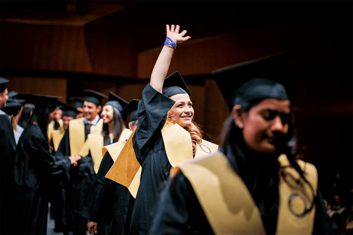 master degree students graduating