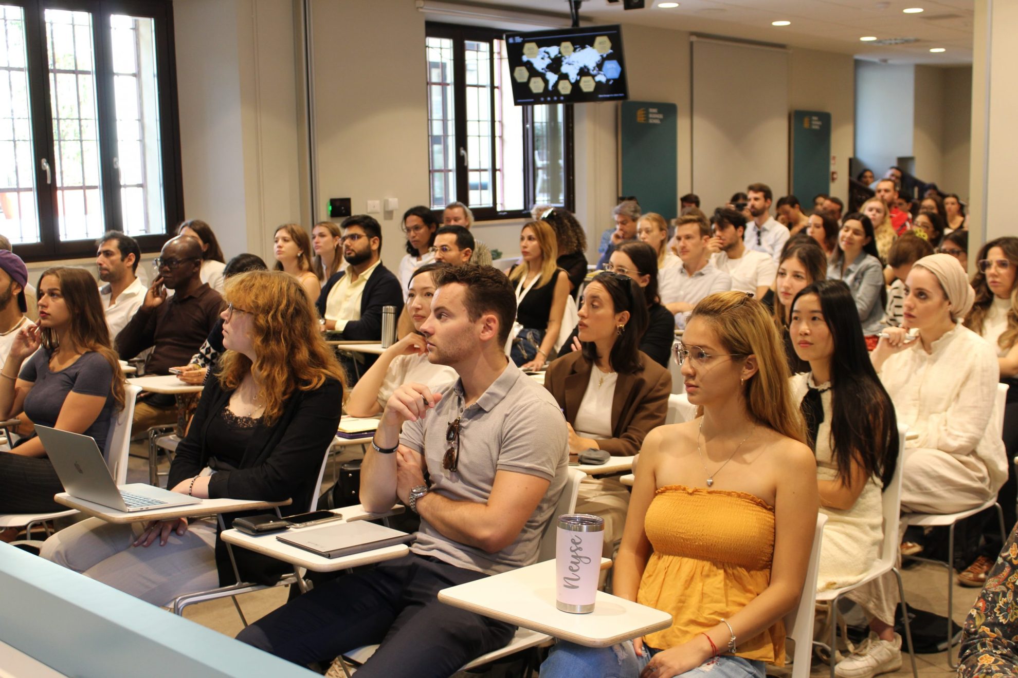 hospitality and tourism students attending a master course