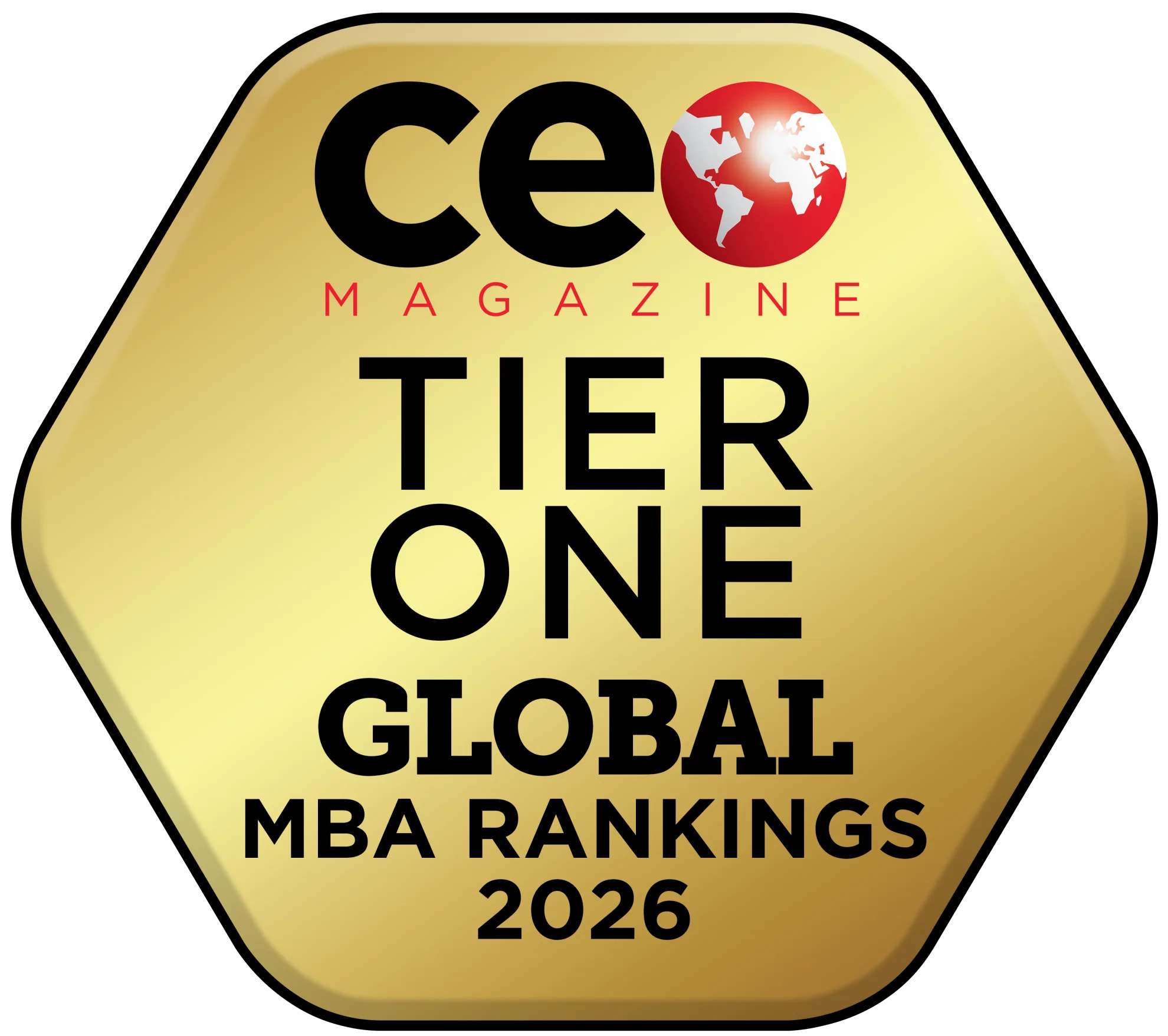 Tier One Global MBA Rankings 2026