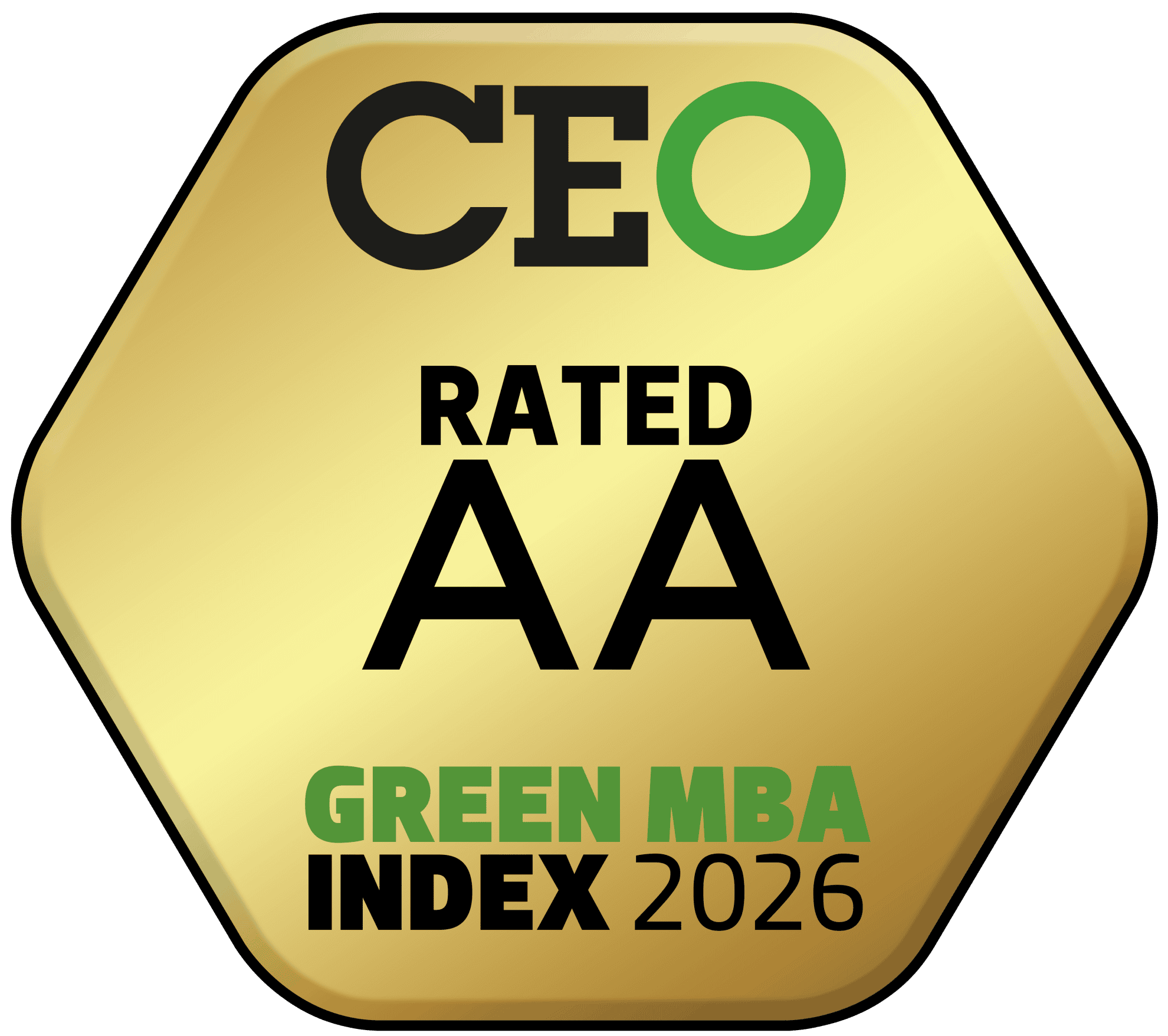 Rome Business School - AA Green MBA Index 2026